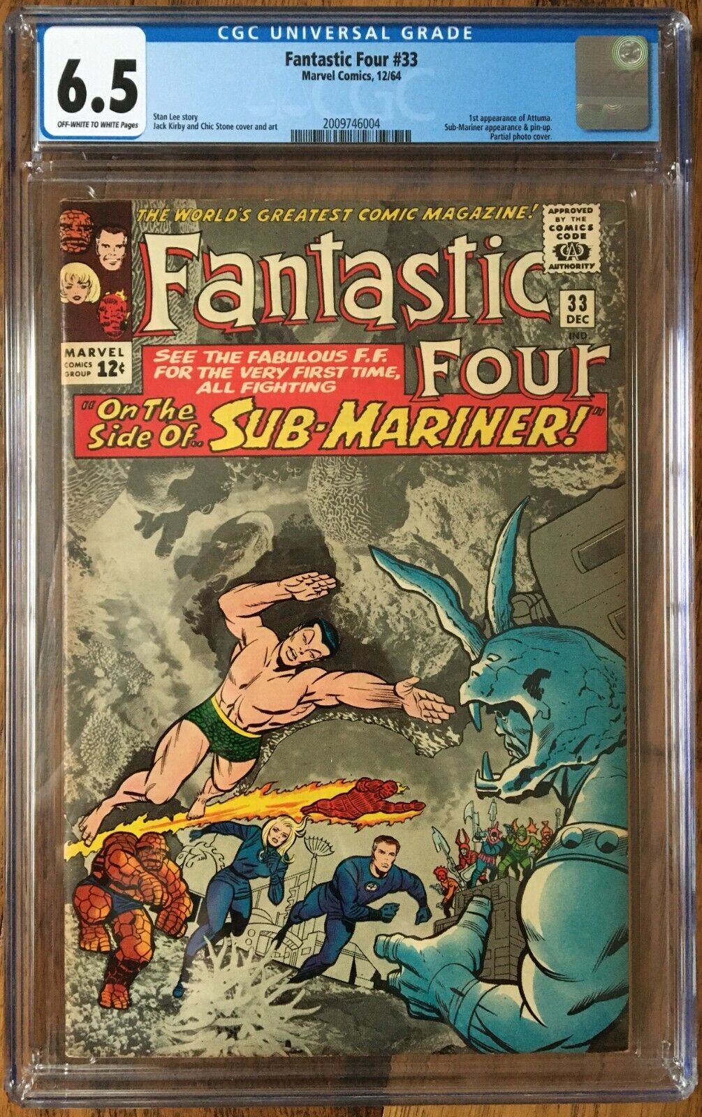 Fantastic Four #33 CGC 6.5 ow/w