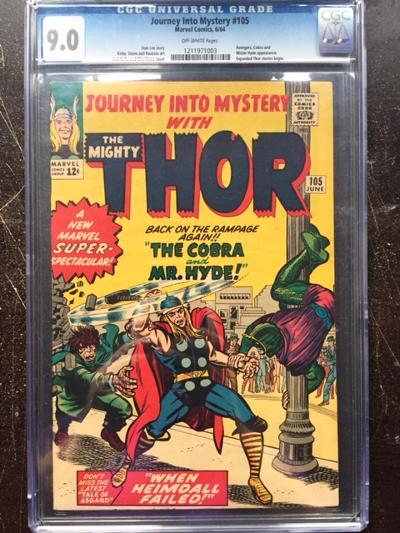 Journey Into Mystery #105 CGC 9.0 ow