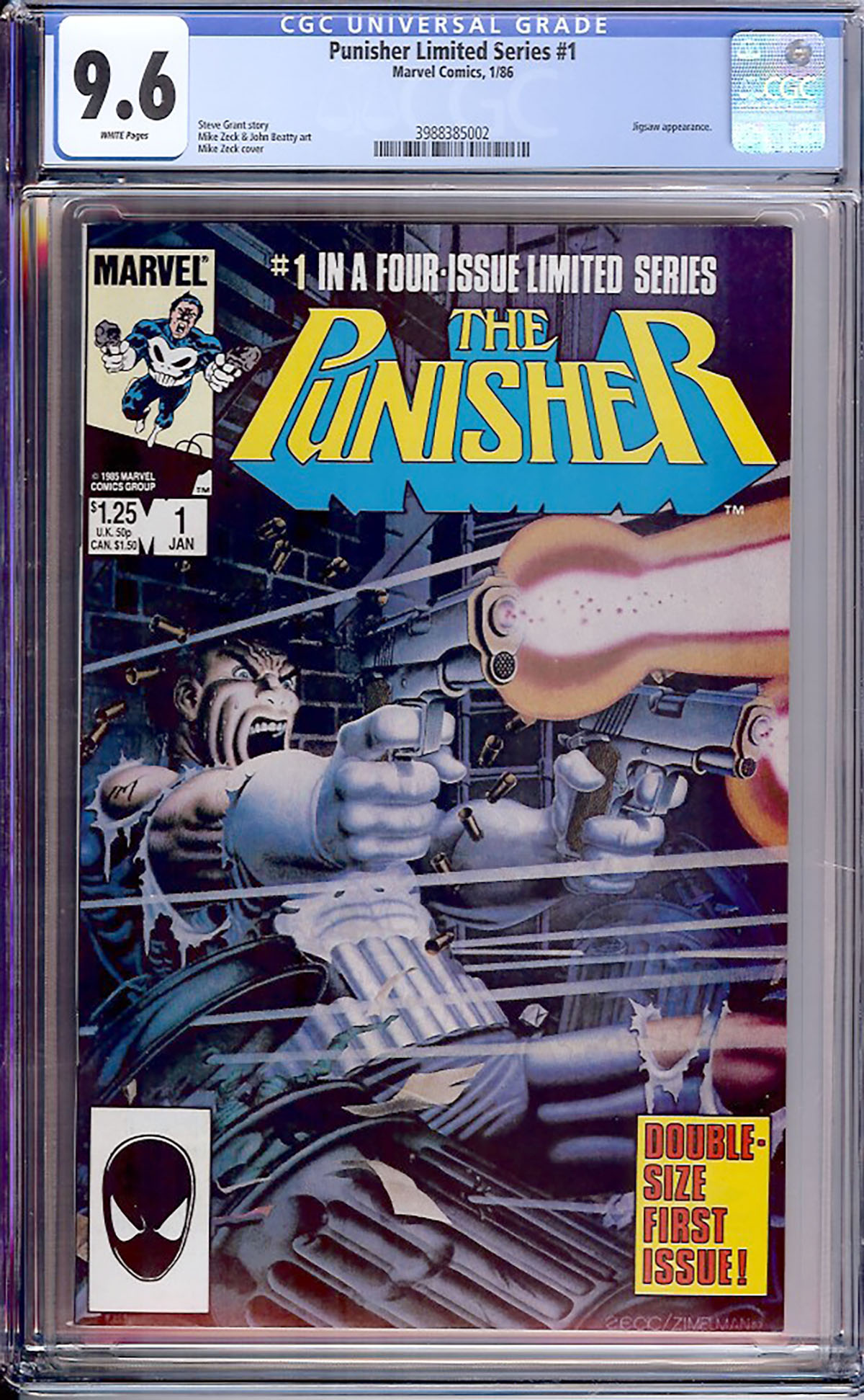 Punisher Limited Series #1 CGC 9.6 w