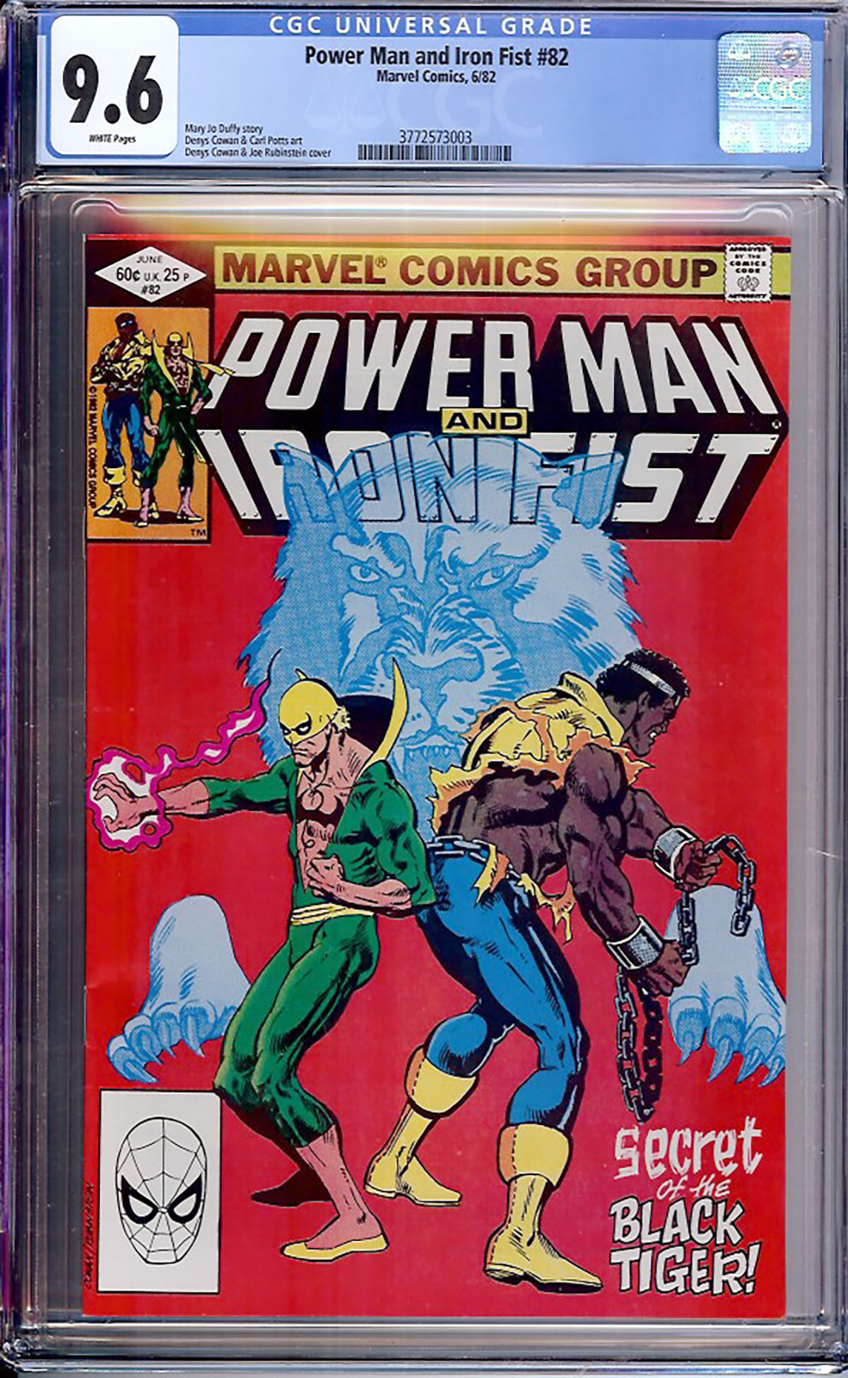 Power Man And Iron Fist #82 CGC 9.6 w