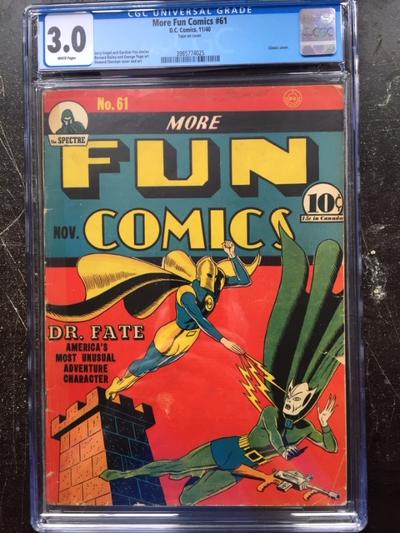 More Fun Comics #61 CGC 3.0 w