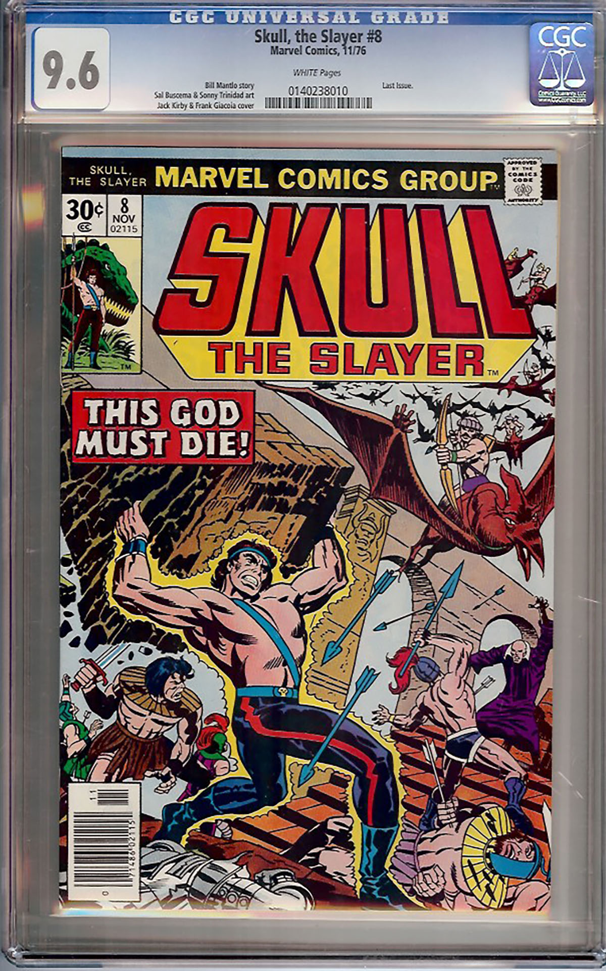 Skull, the Slayer #8 CGC 9.6 w