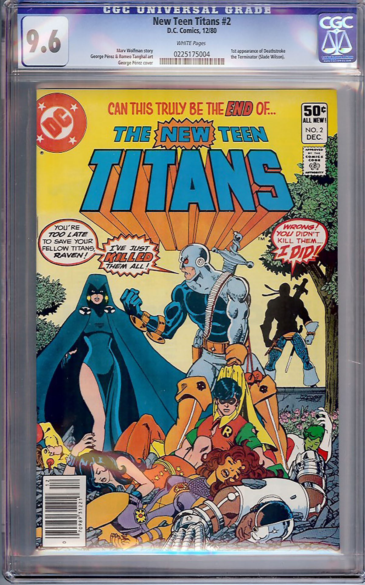 New Teen Titans #2 CGC 9.6 w