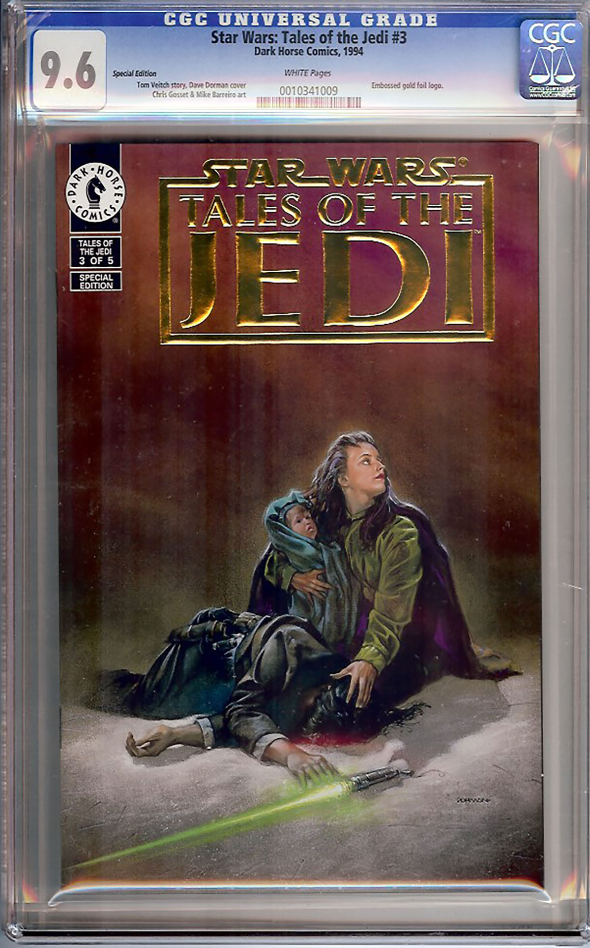 Star Wars: Tales of the Jedi #3 CGC 9.6 w Special Edition