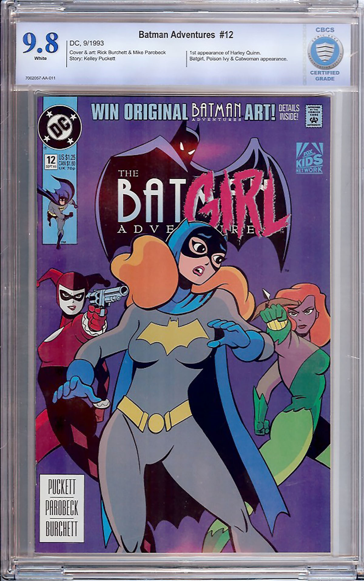 Batman Adventures #12 CBCS 9.8 w // Auction // Pedigree Comics