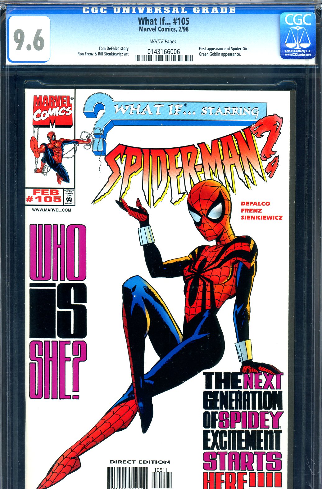 What If... #105 CGC 9.6 w