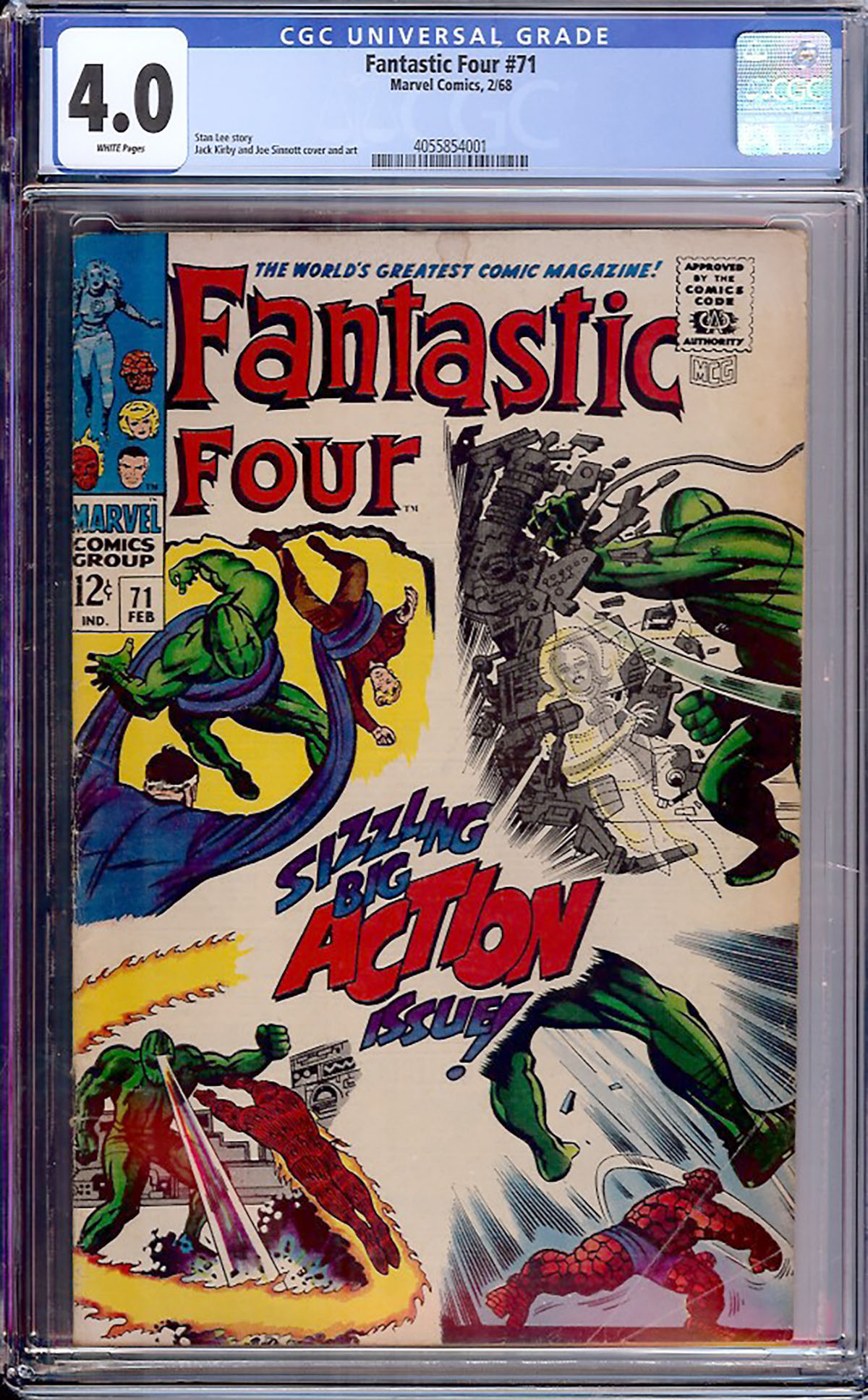 Fantastic Four #71 CGC 4.0 w