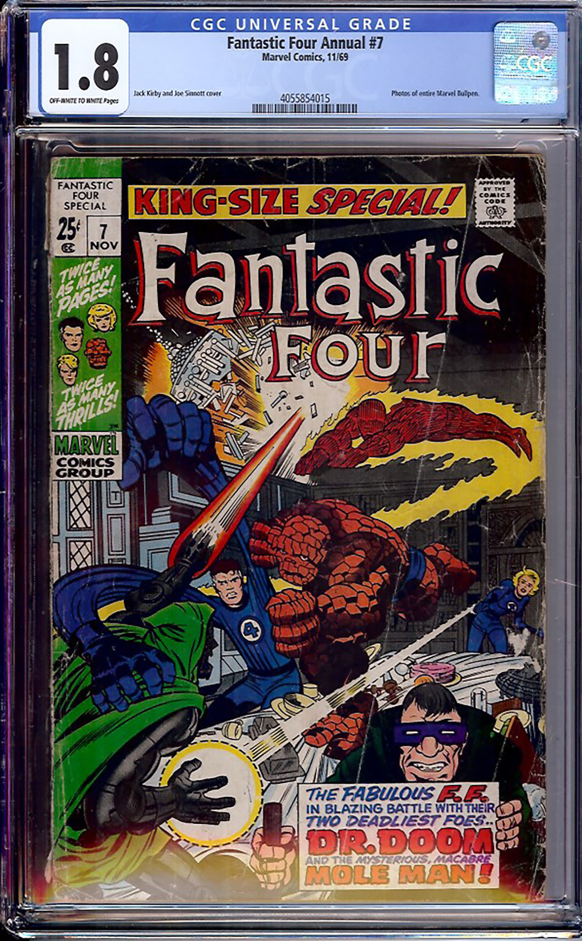 Fantastic Four Annual #7 CGC 1.8 ow/w