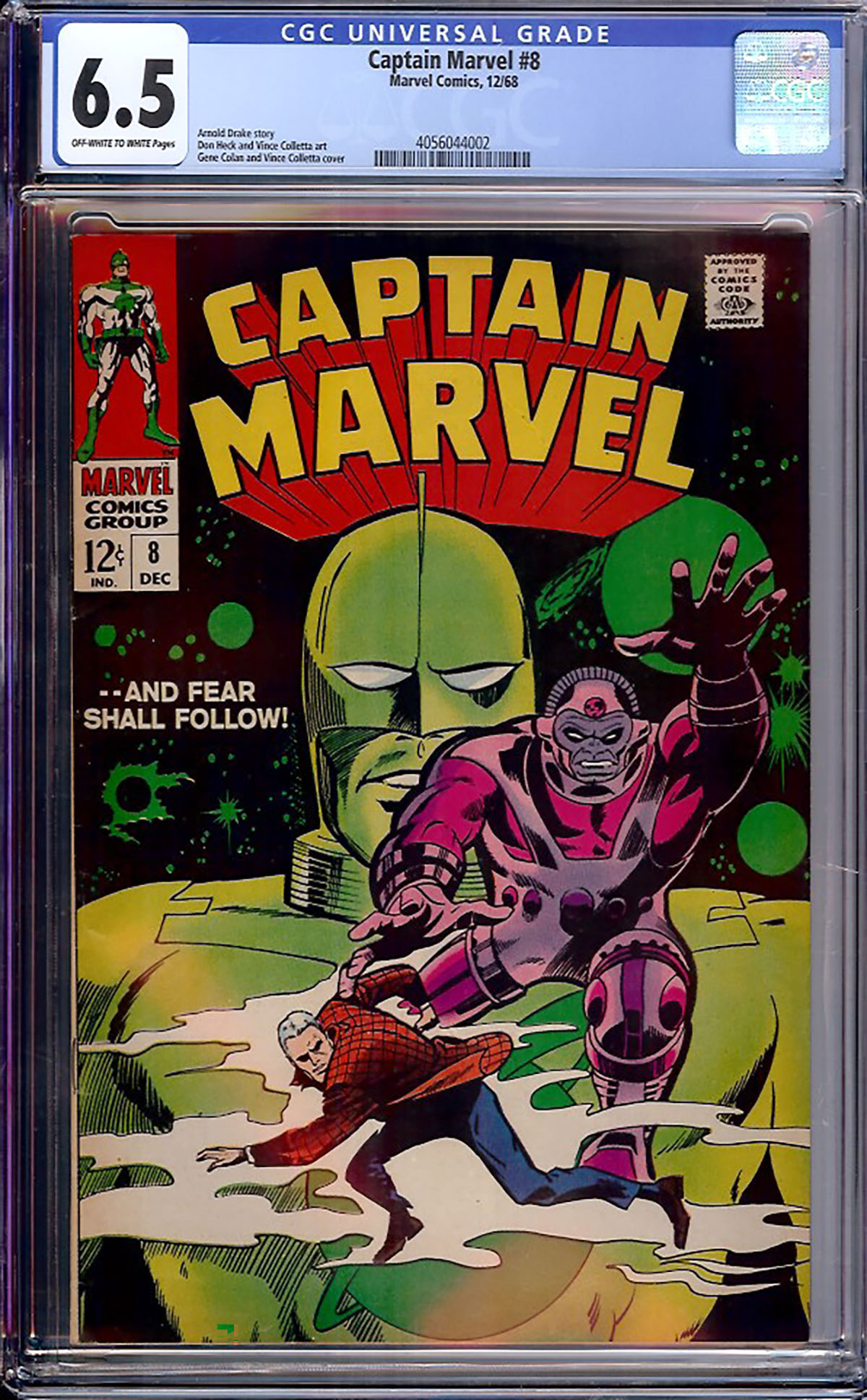 Captain Marvel #8 CGC 6.5 ow/w