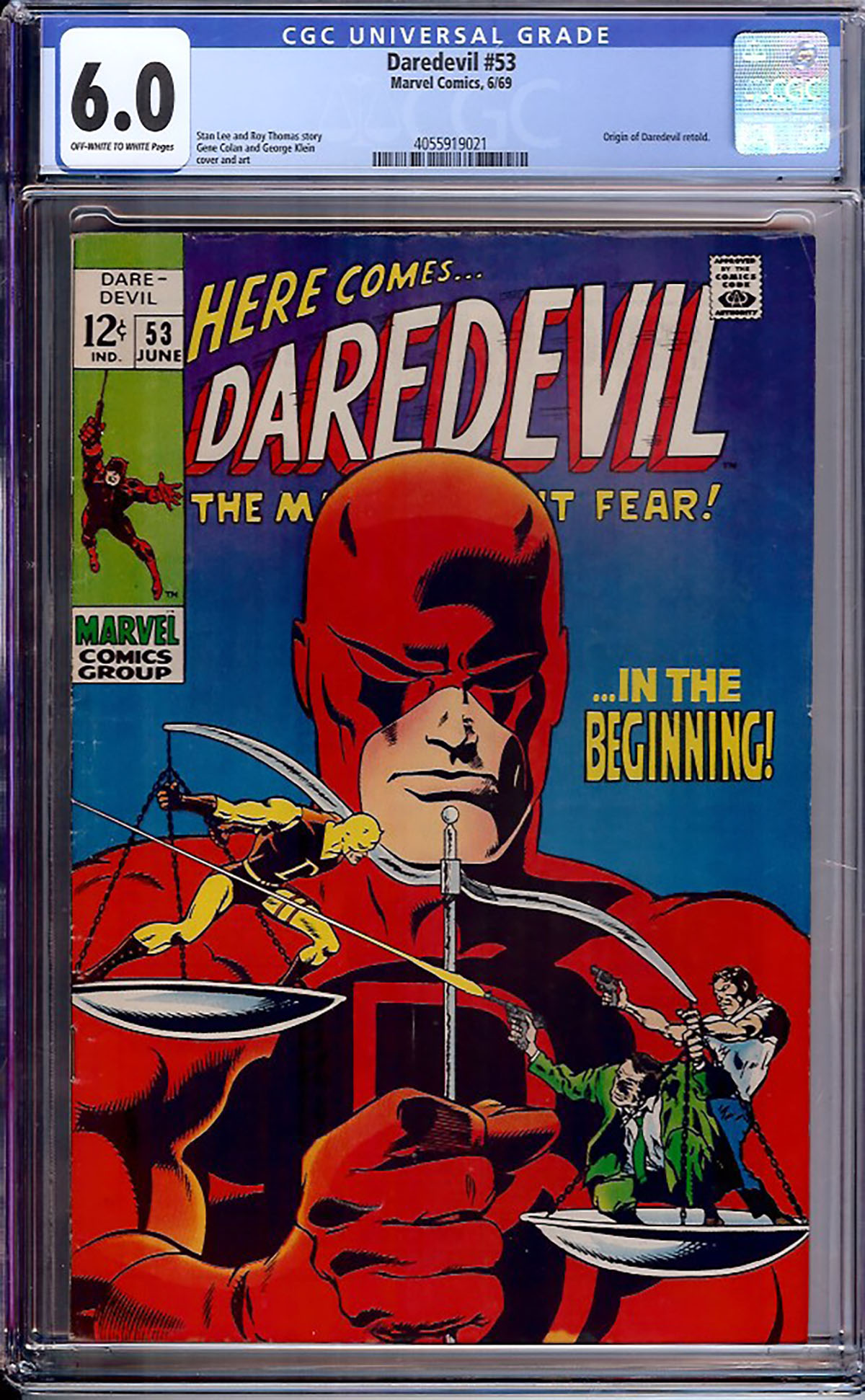 Daredevil #53 CGC 6.0 ow/w