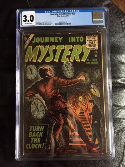 Journey Into Mystery #35 CGC 3.0 ow