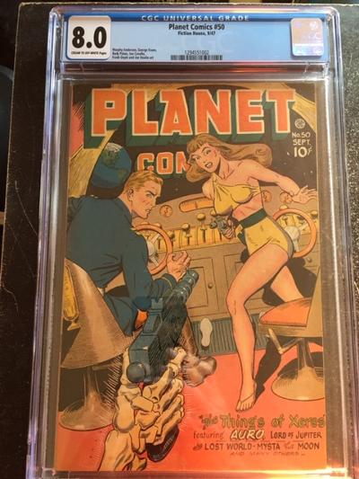 Planet Comics #50 CGC 8.0 cr/ow