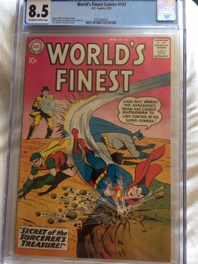 World's Finest Comics #103 CGC 8.5 ow/w