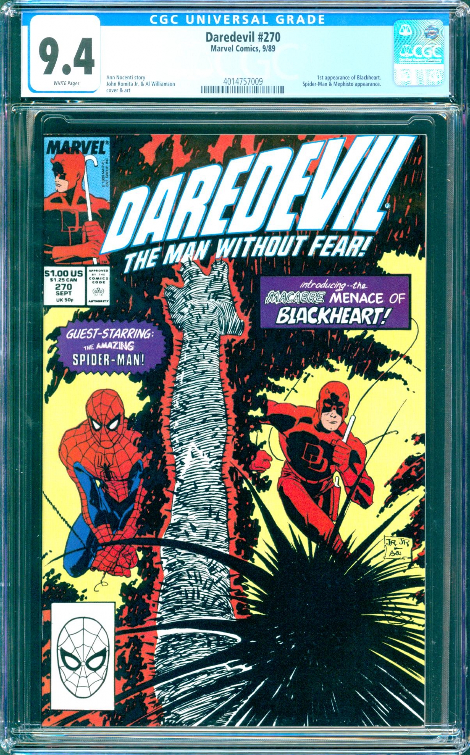 Daredevil #270 CGC 9.4 w