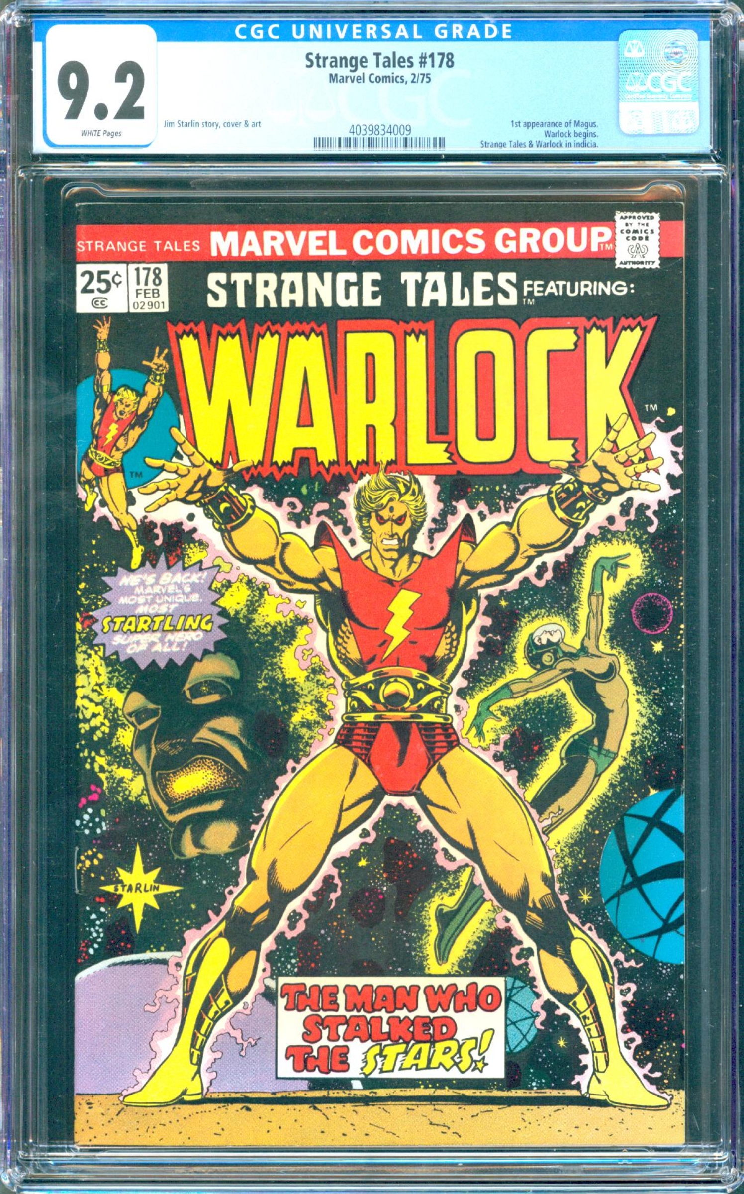 Strange Tales #178 CGC 9.2 w