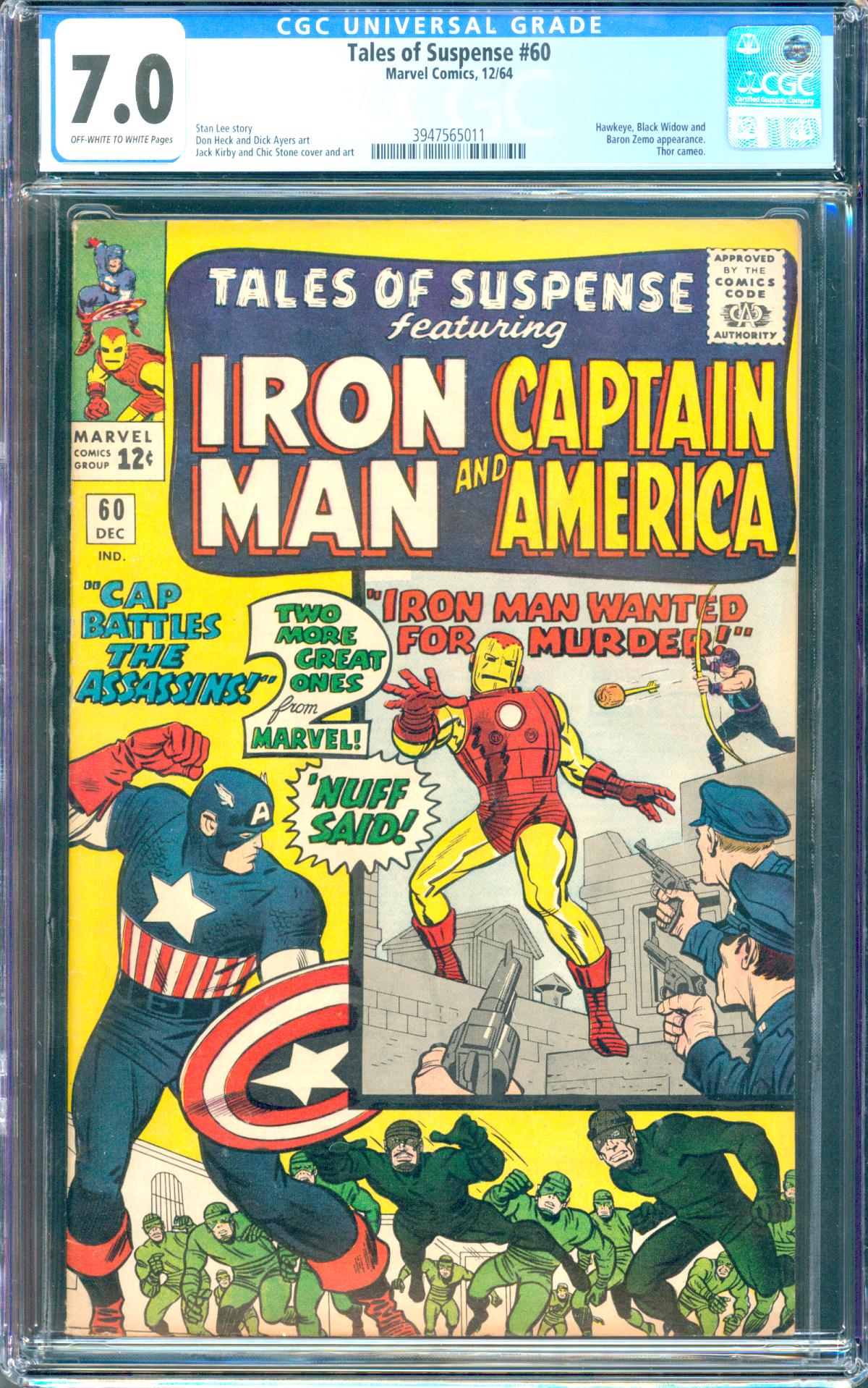 Tales of Suspense #60 CGC 7.0 ow/w