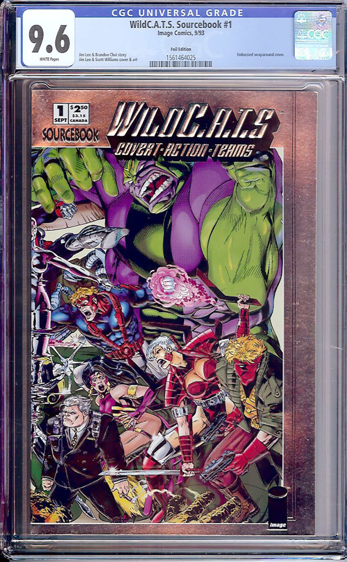 WildC.A.T.S. Sourcebook #1 CGC 9.6 w Foil Edition