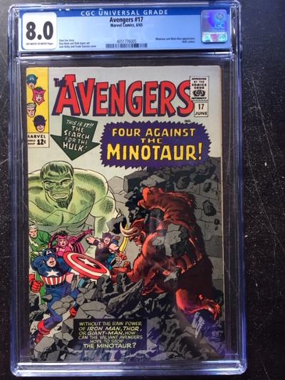 Avengers #17 CGC 8.0 ow/w