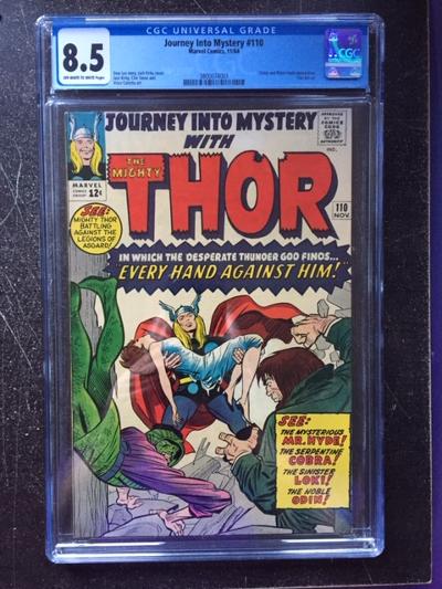 Journey Into Mystery #110 CGC 8.5 ow/w