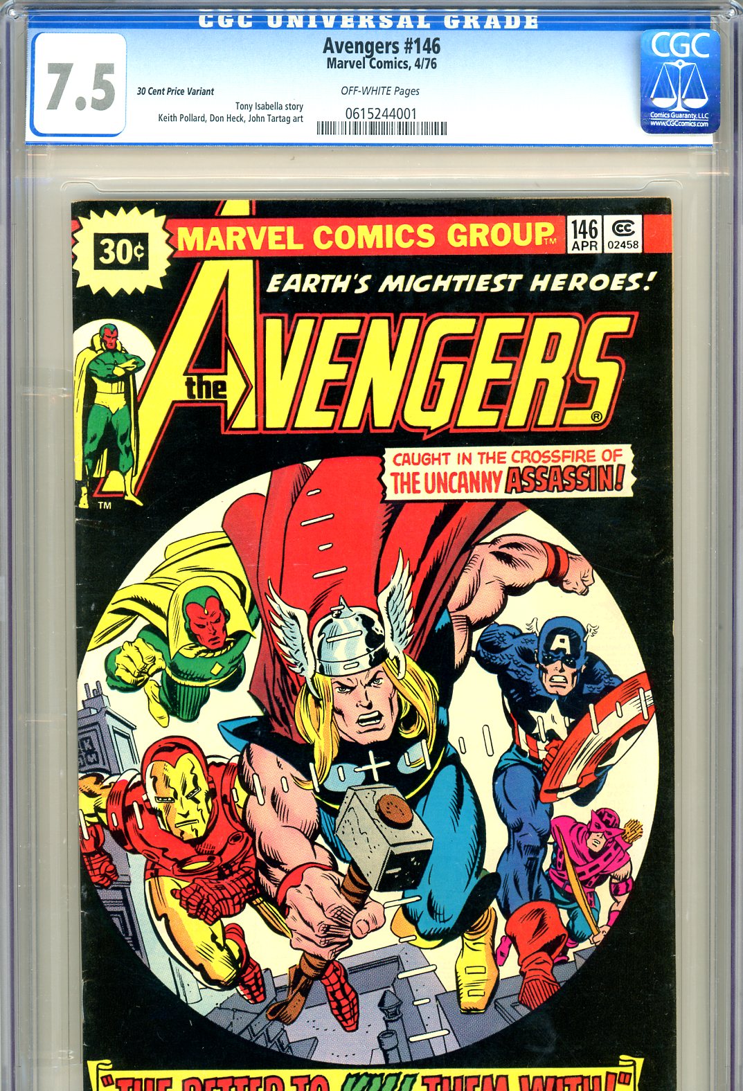 Avengers #146 CGC 7.5 ow Pricing Variant