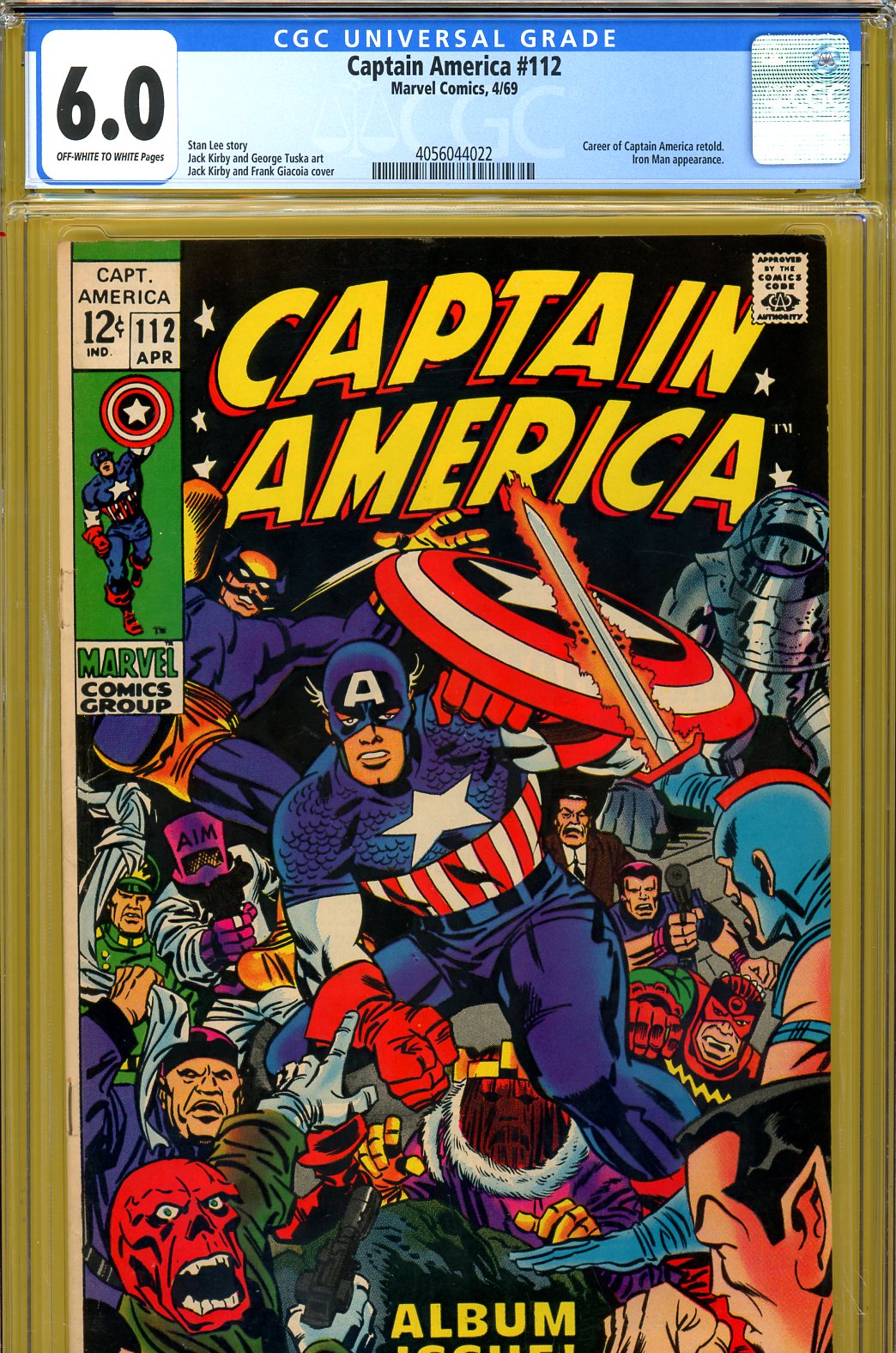 Captain America #112 CGC 6.0 ow/w