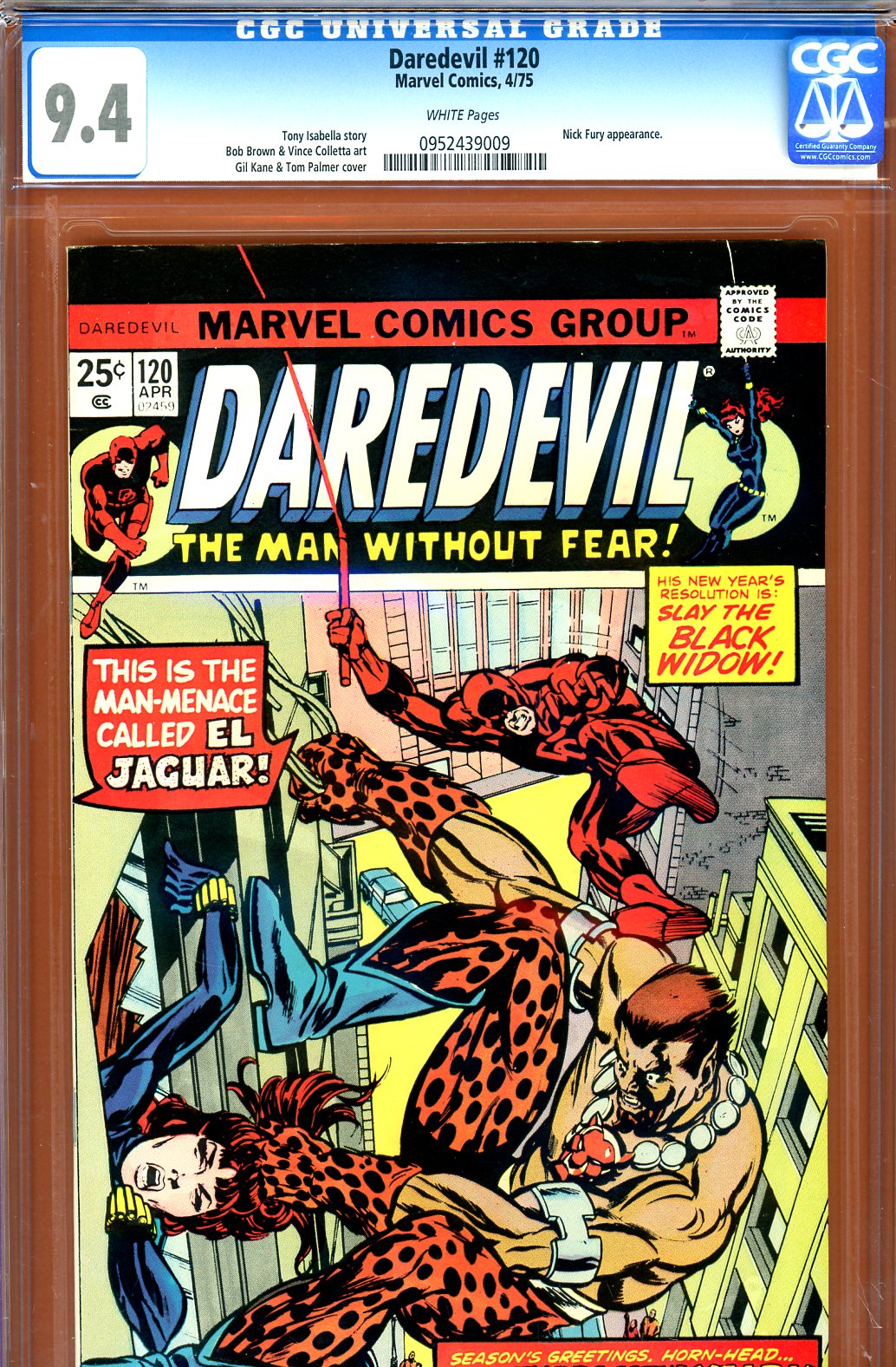 Daredevil #120 CGC 9.4 w