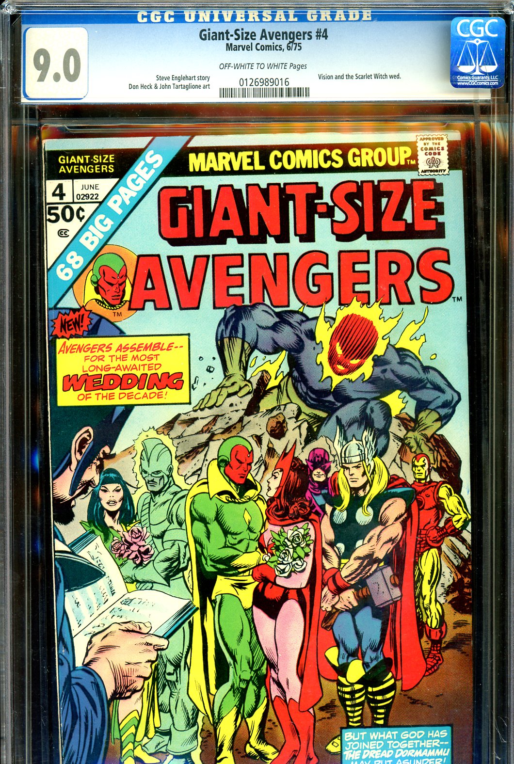 Giant-Size Avengers #4 CGC 9.0 ow/w