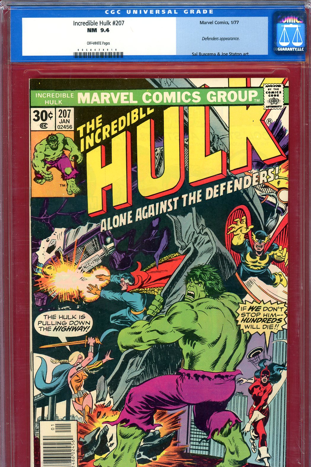 Incredible Hulk #207 CGC 9.4 ow