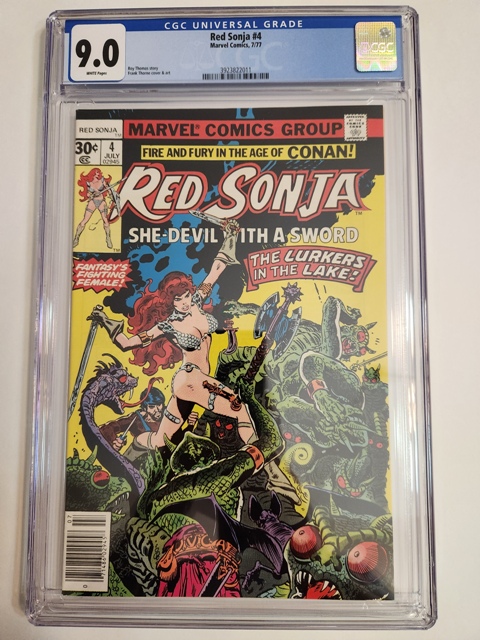 Red Sonja #4 CGC 9.0 w