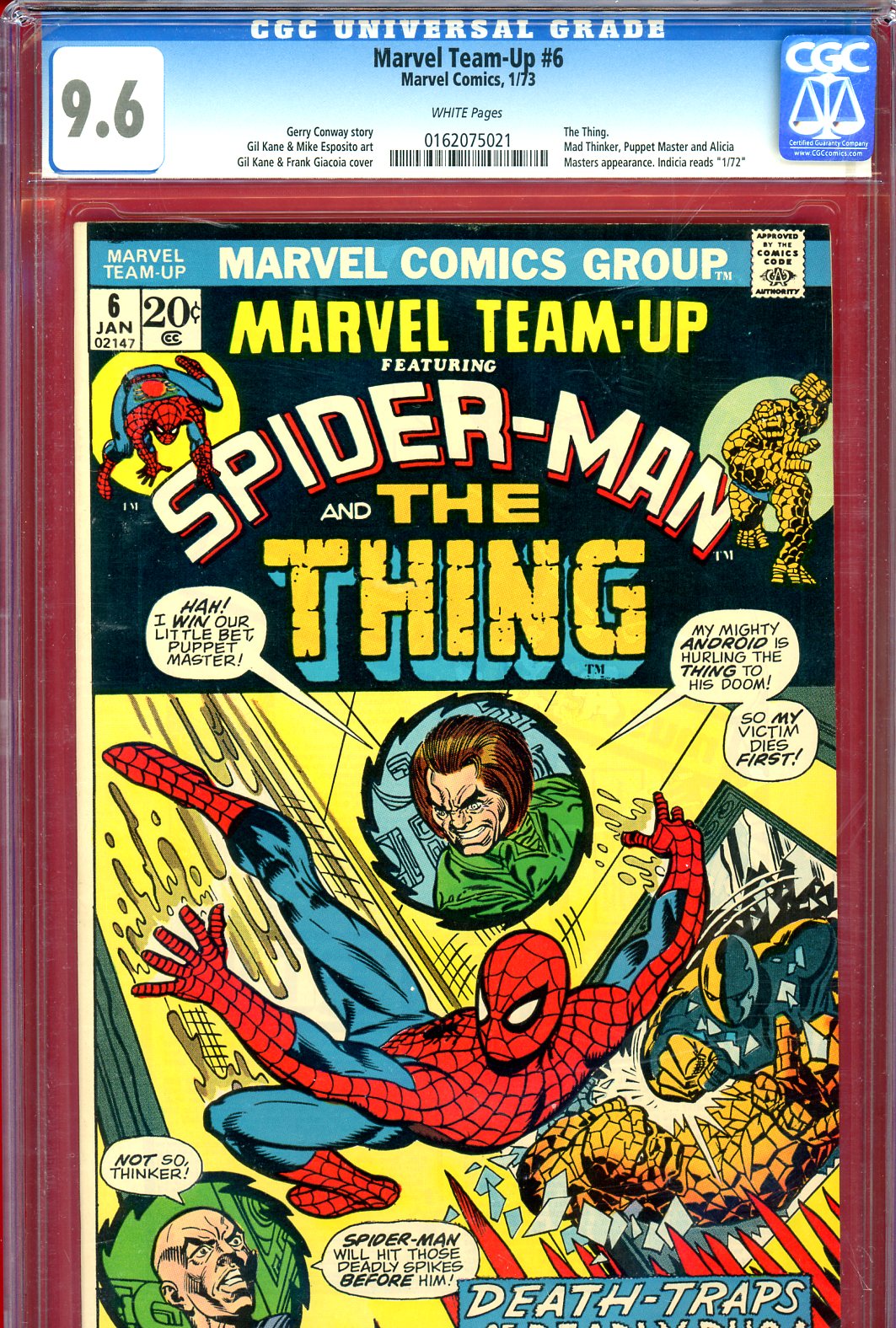 Marvel Team-Up #6 CGC 9.6 w