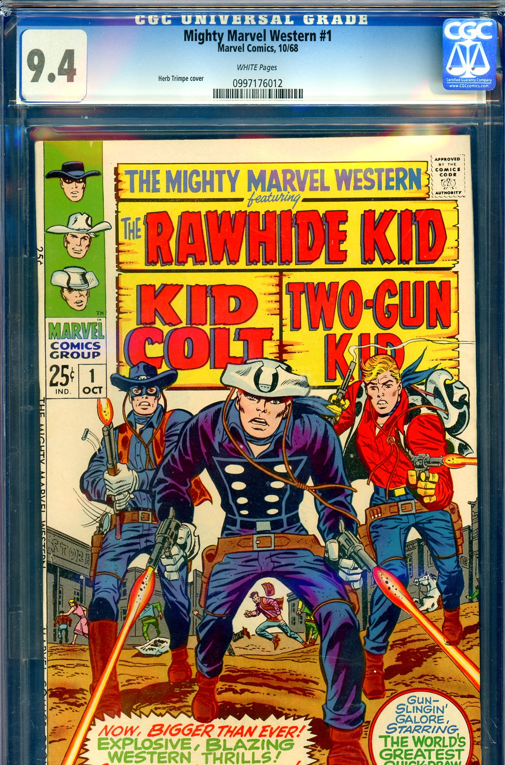 Mighty Marvel Western #1 CGC 9.4 w