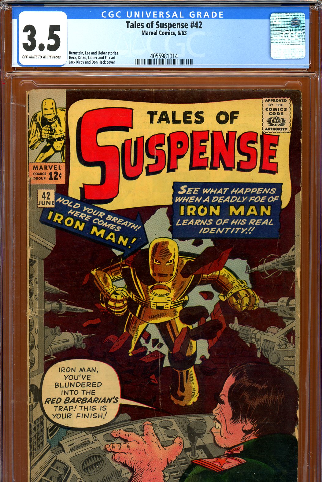 Tales of Suspense #42 CGC 3.5 ow/w