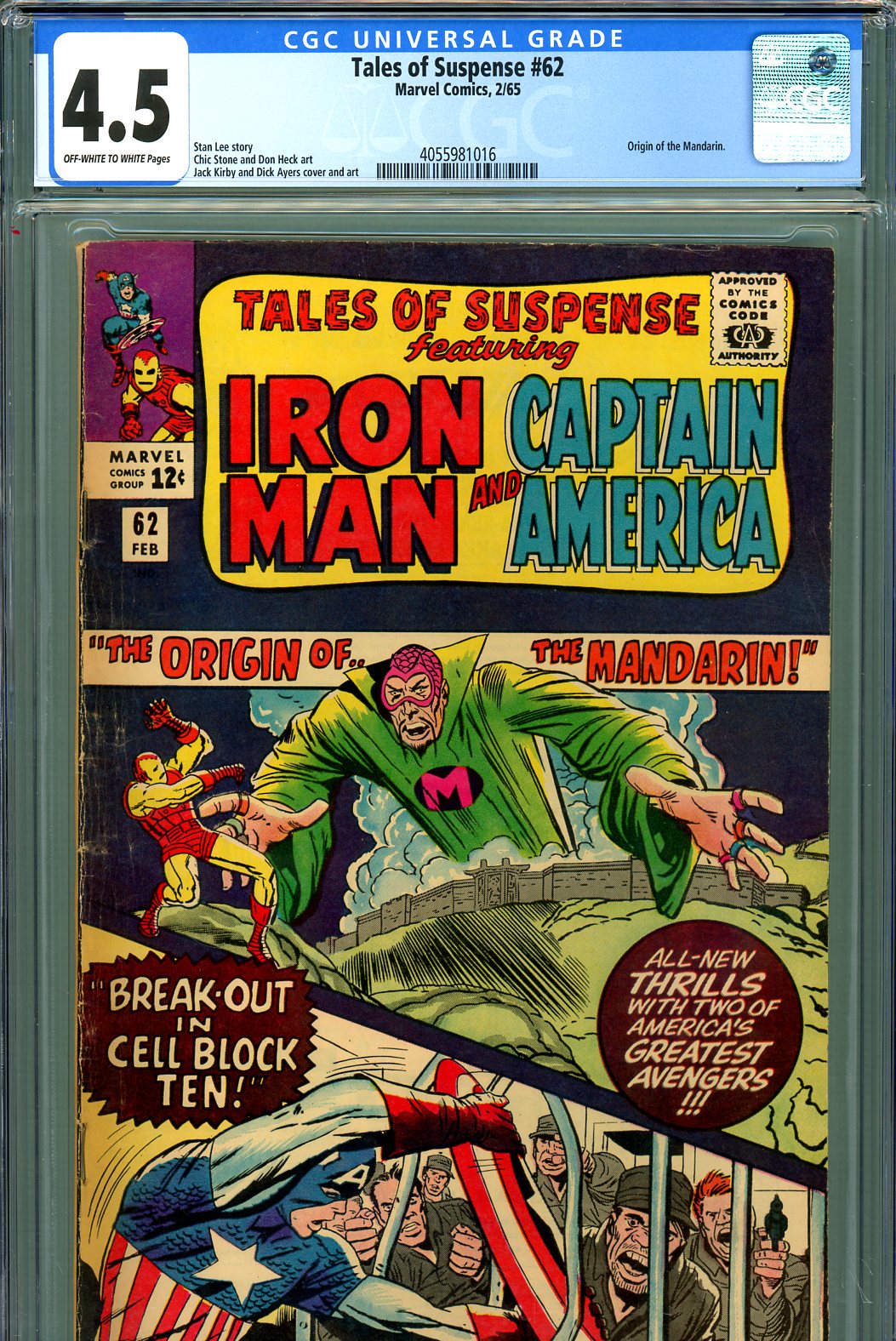 Tales of Suspense #62 CGC 4.5 ow/w