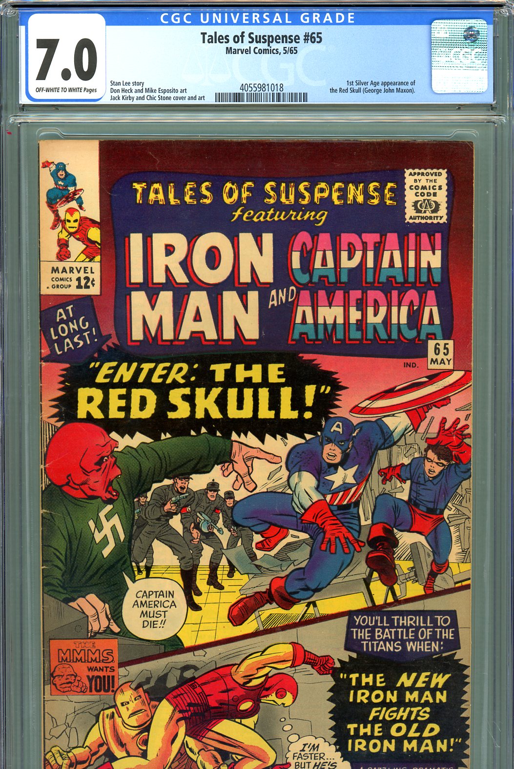 Tales of Suspense #65 CGC 7.0 ow/w