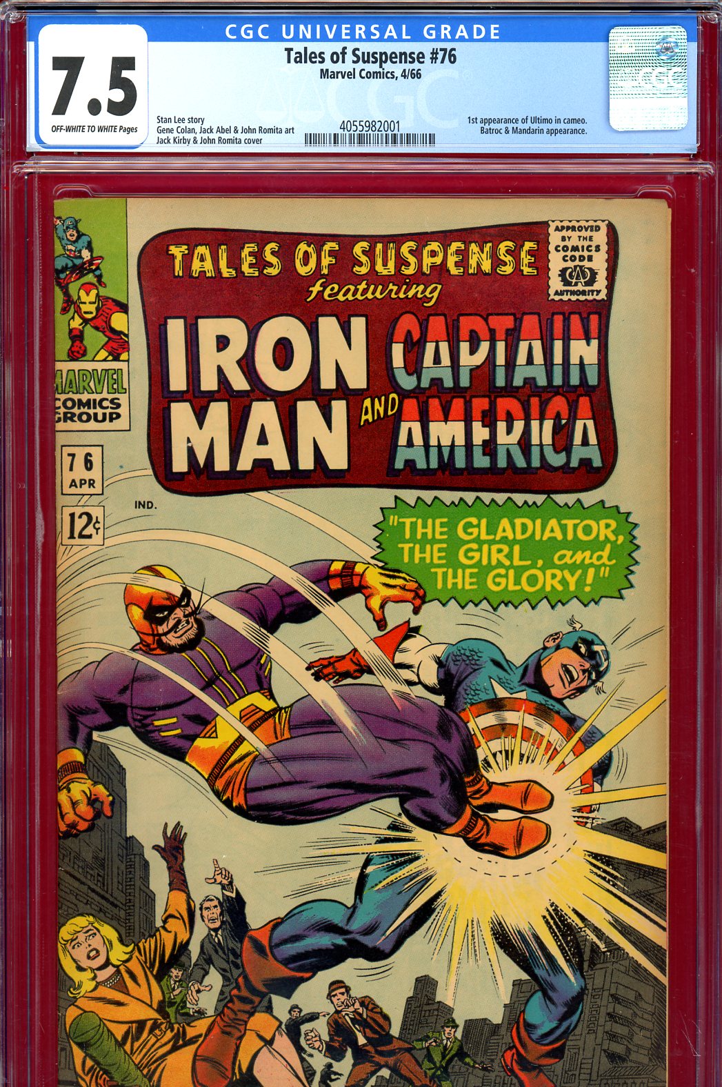 Tales of Suspense #76 CGC 7.5 ow/w