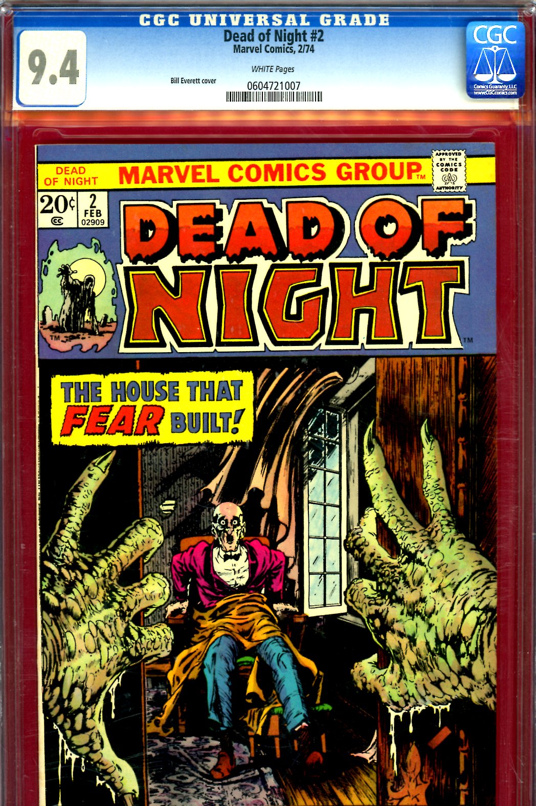 Dead of Night #2 CGC 9.4 w