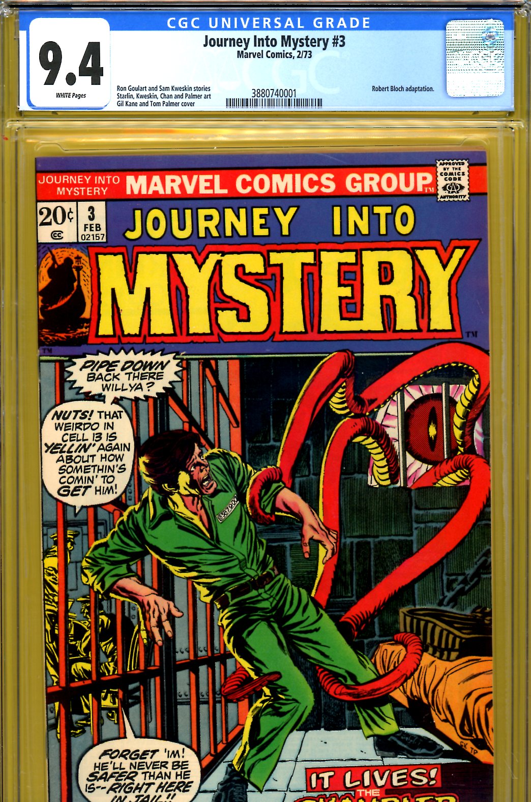 Journey Into Mystery #3 CGC 9.4 w