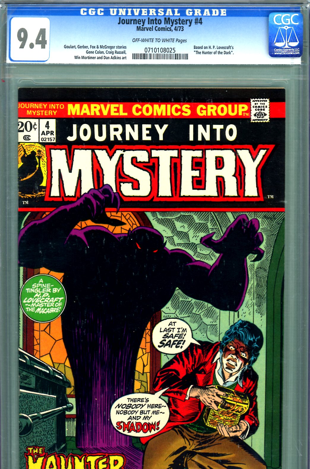 Journey Into Mystery #4 CGC 9.4 ow/w