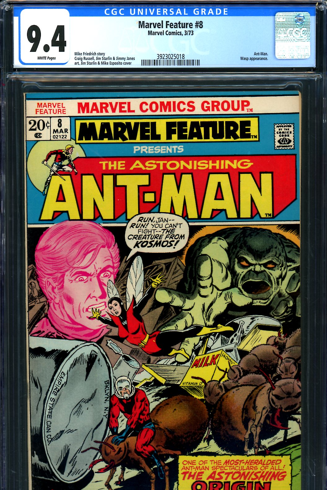 Marvel Feature #8 CGC 9.4 w