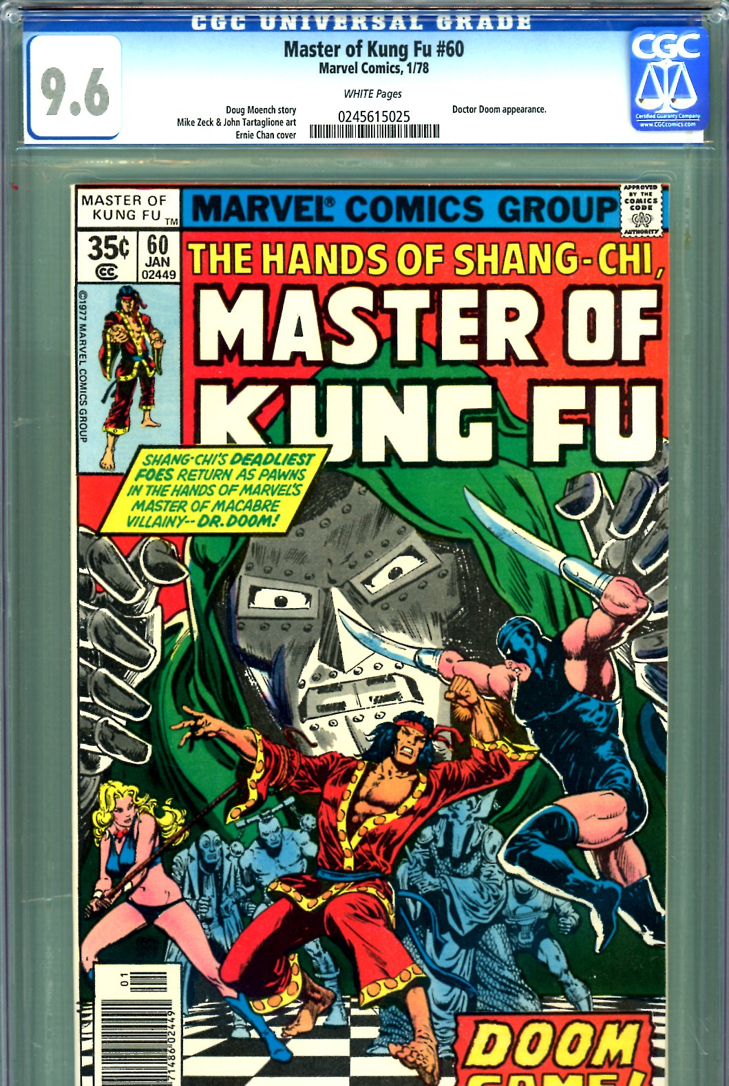 Master of Kung Fu #60 CGC 9.6 w