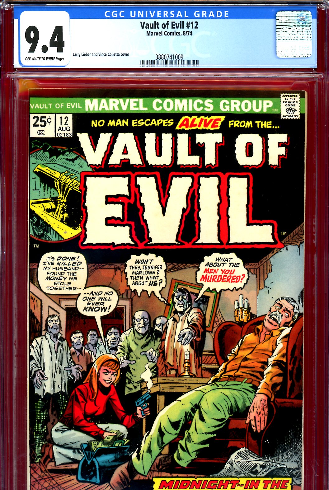 Vault of Evil #12 CGC 9.4 ow/w