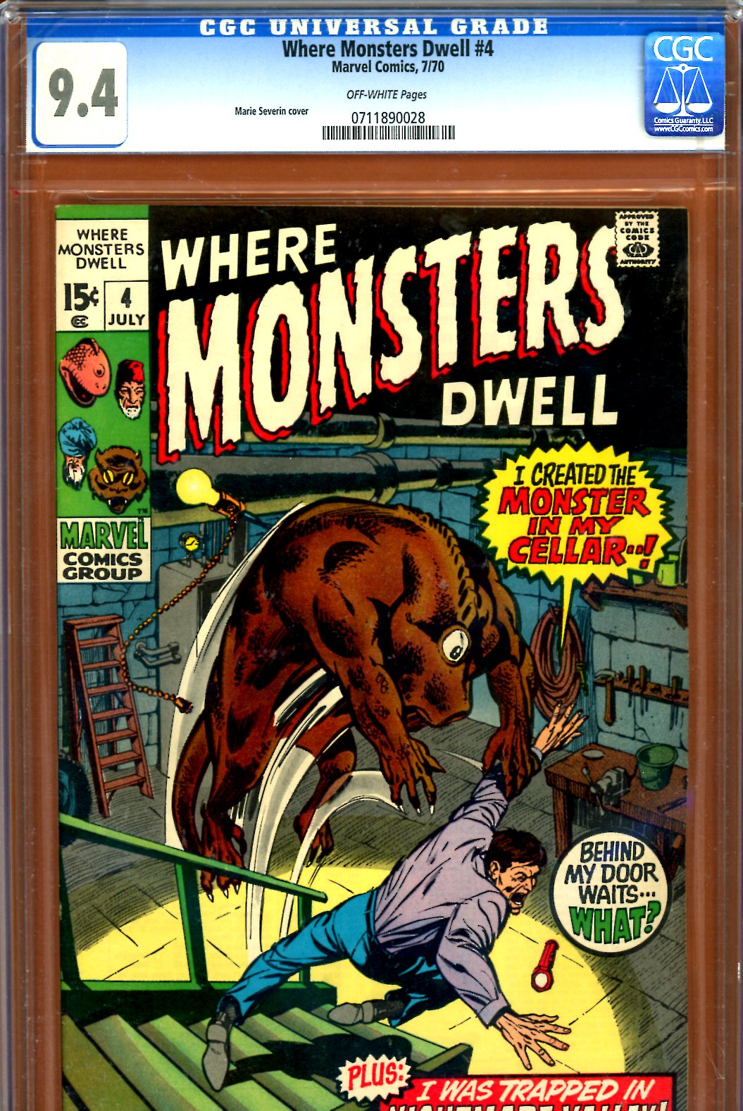 Where Monsters Dwell #4 CGC 9.4 ow