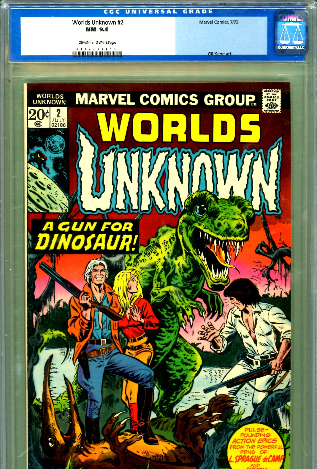 Worlds Unknown #2 CGC 9.4 ow/w