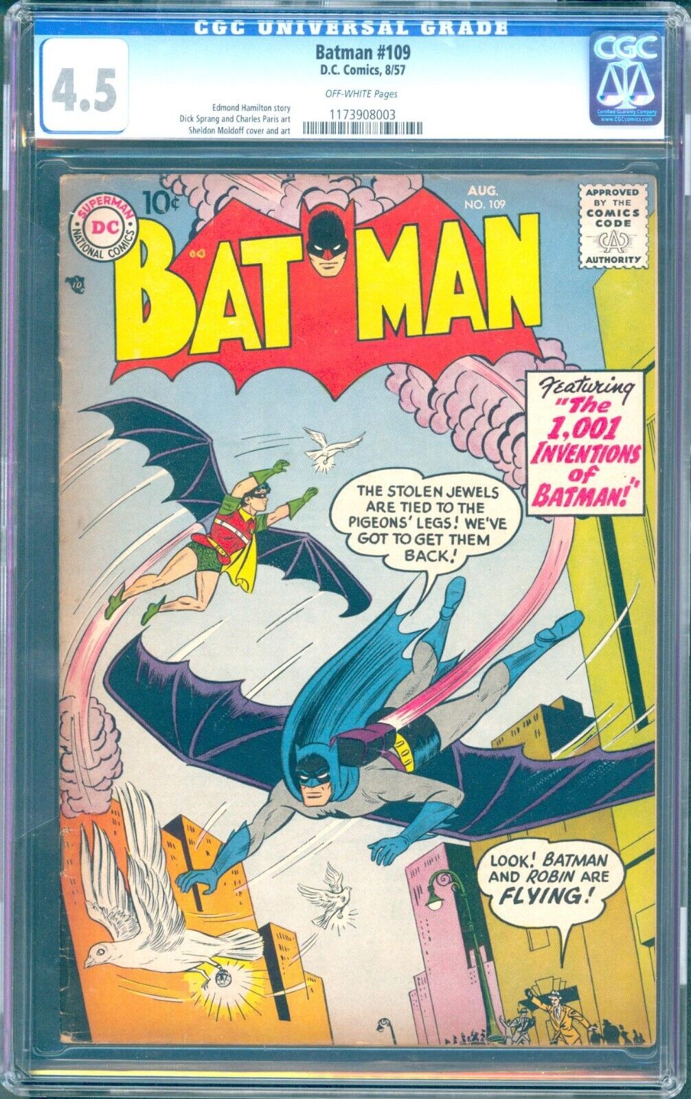 Batman #109 CGC 4.5 ow