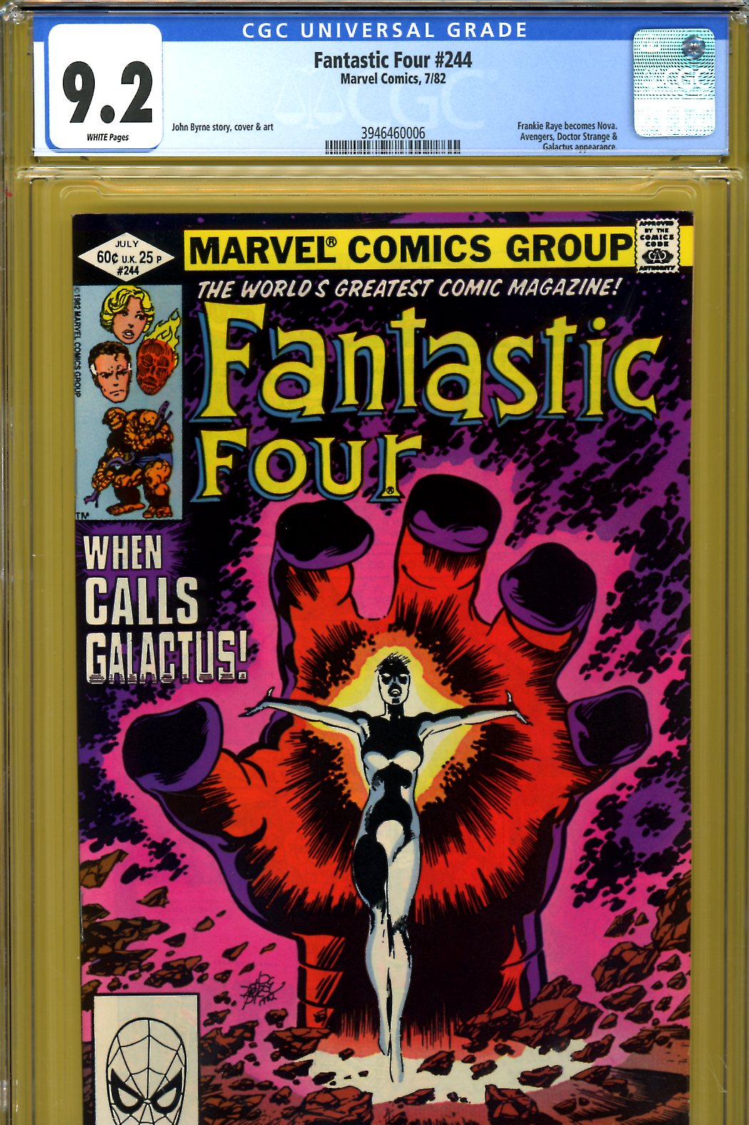 Fantastic Four #244 CGC 9.2 w