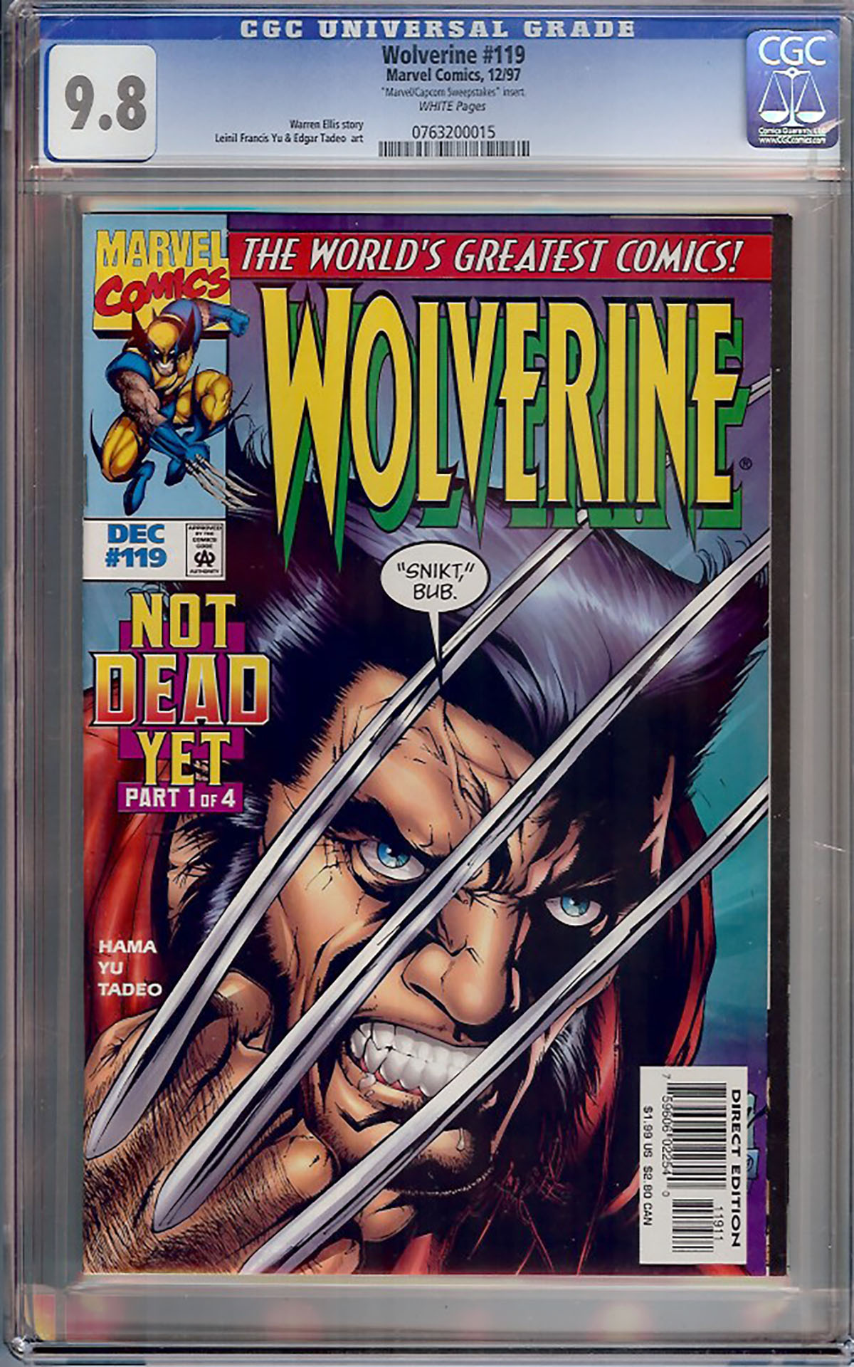 Wolverine #119 CGC 9.8 w