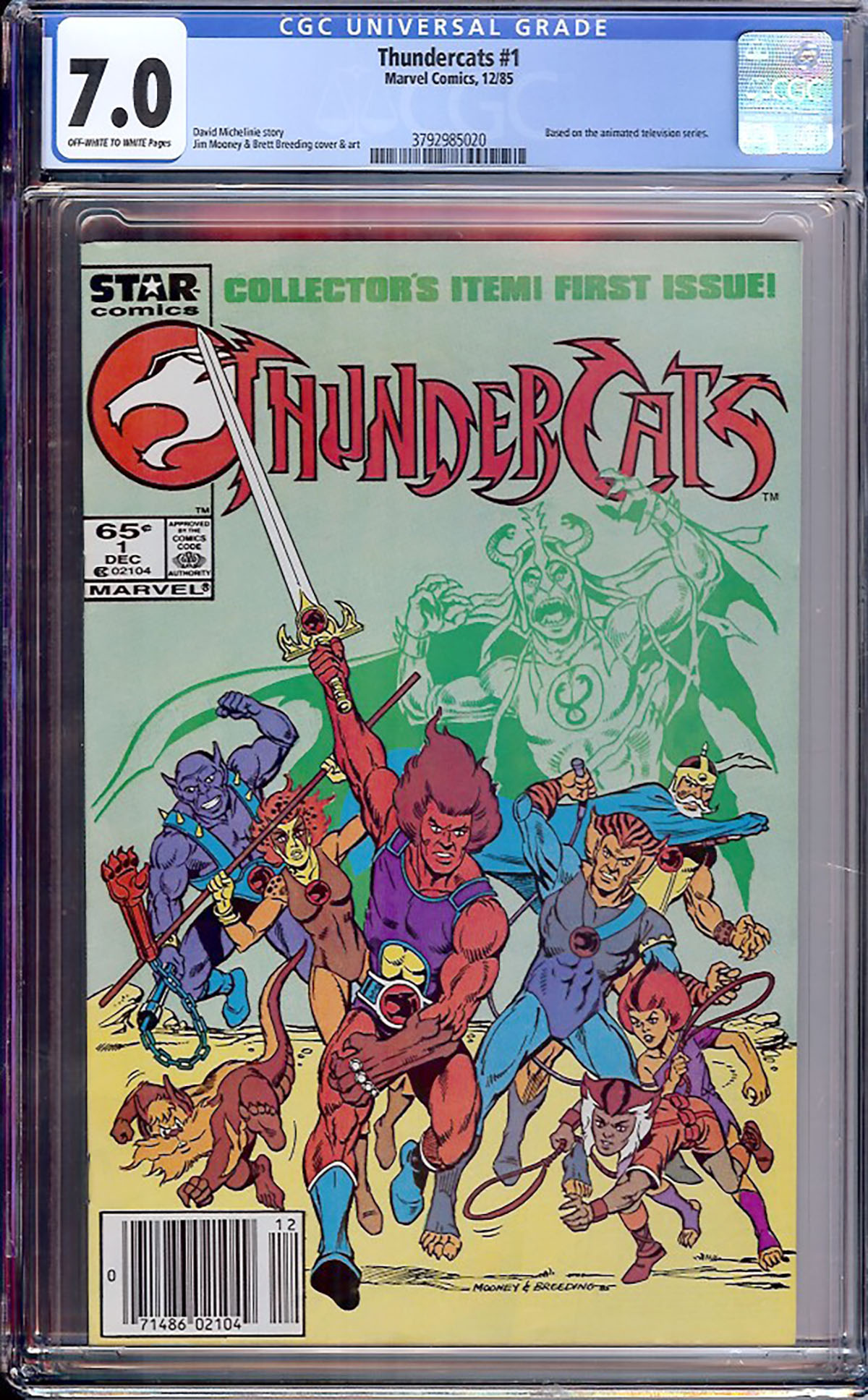 Thundercats #1 CGC 7.0 ow/w