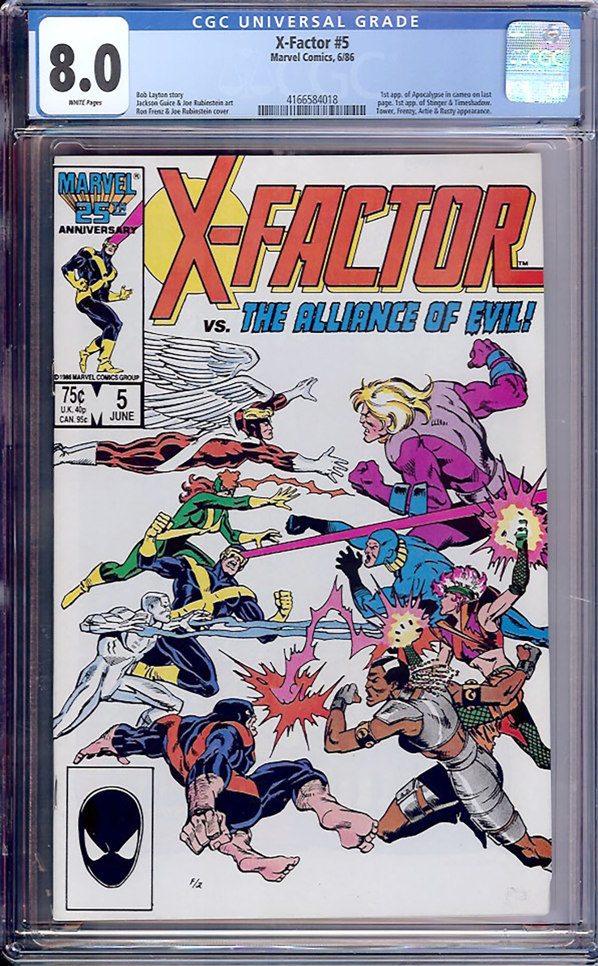 X-Factor #5 CGC 8.0 w