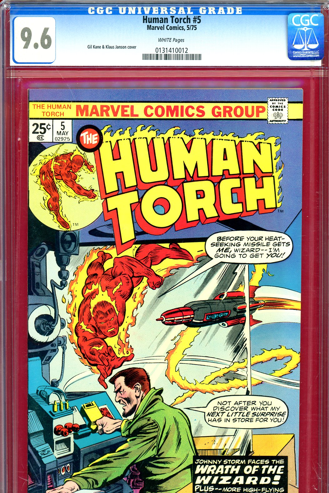 Human Torch #5 CGC 9.6 w