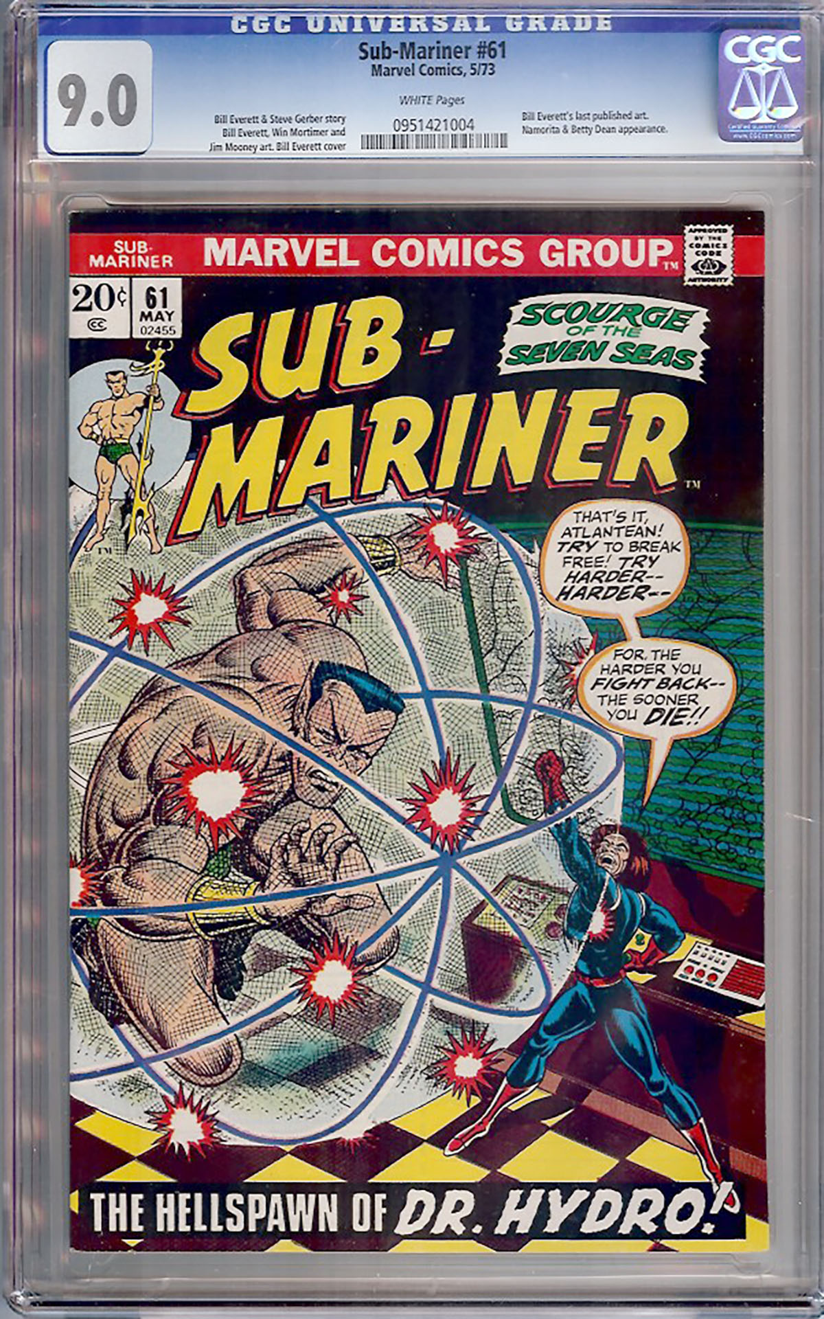 Sub-Mariner #61 CGC 9.0 w